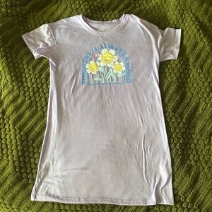 3/$0 Graphic Nightgown with Smiley Flowers